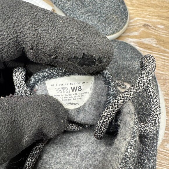 Allbirds Natural Grey Wool Runners Sneakers Women's Size 8 - Picture 5 of 7